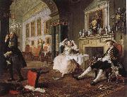 William Hogarth fashionable marriage - breakfast scene USA oil painting artist